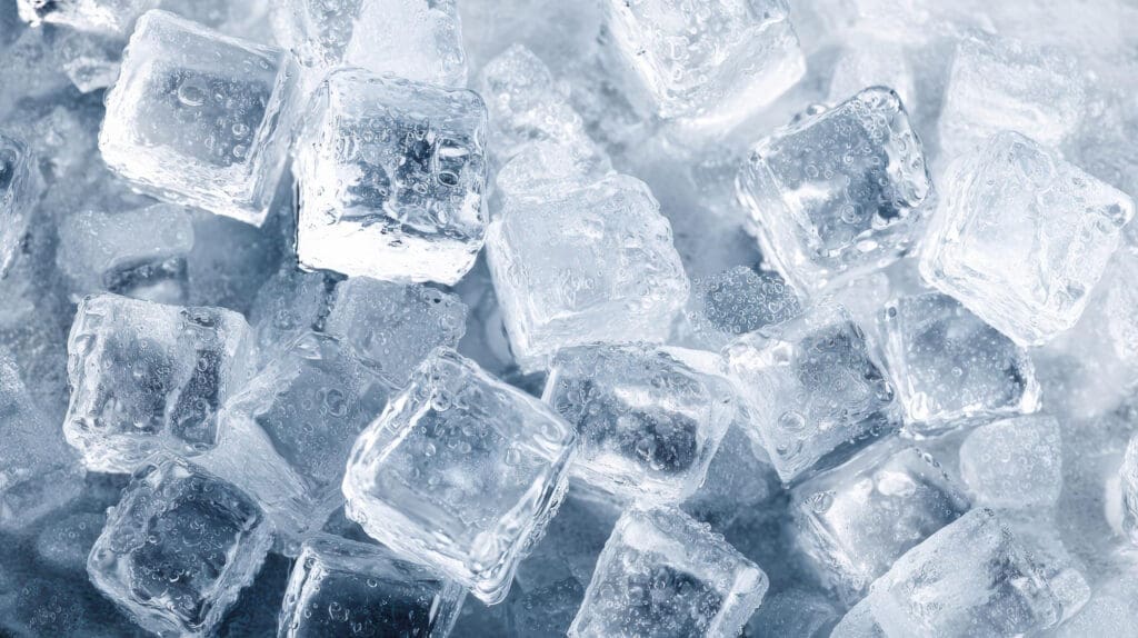 Freezer ice cubes showing commercial refrigeration support from hvac services reno businesses can trust