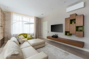 Comfortable living room with air conditioning, related to same day ac repair reno services